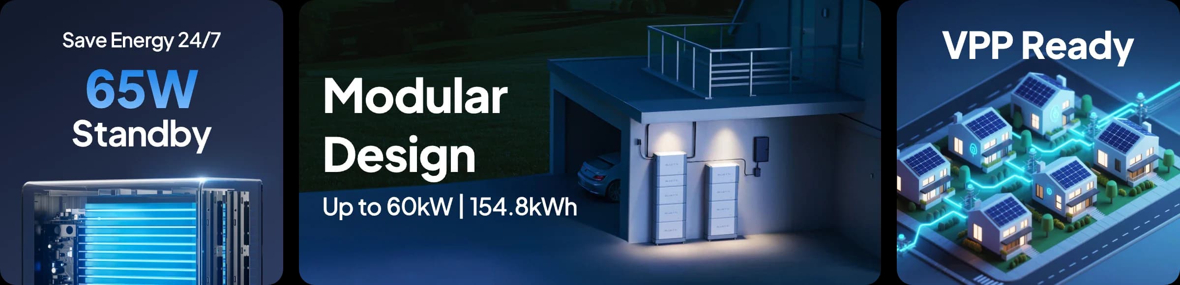 BLUETTI EP2000: ultra-quiet operation below 50dB, IP65 outdoor rating, and sub-10ms backup