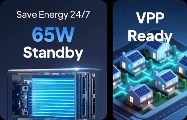 BLUETTI EP2000: 65W standby energy savings and VPP readiness
